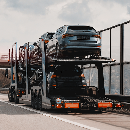 car loading in truck